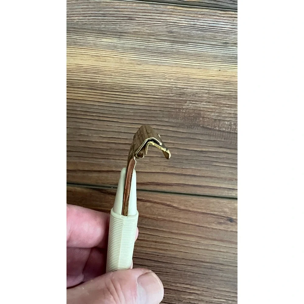 Vintage Schick Eversharp Injector Razor Type J Crown Cream Gold Made in USA